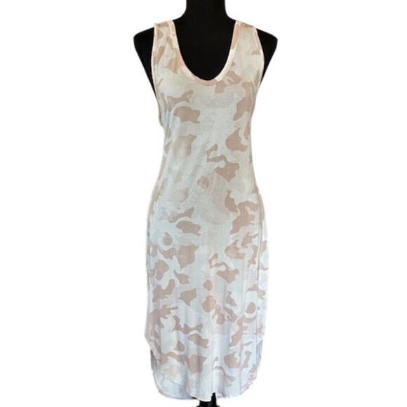 Olive & Oak Neutral Camo Tank Maxi Dress, Size Large - Picture 1 of 5